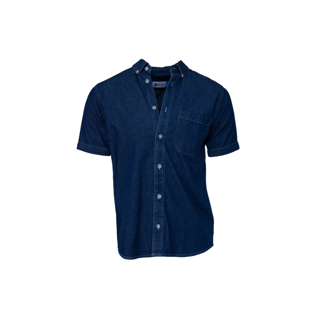 CAMISA MEZCLILLA MANGA CORTA