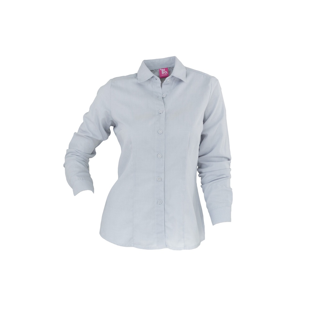 [T2122APLAEECH] BLUSA MALAGA MANGA LARGA (EXTRA EXTRA CHICA, PLATA)