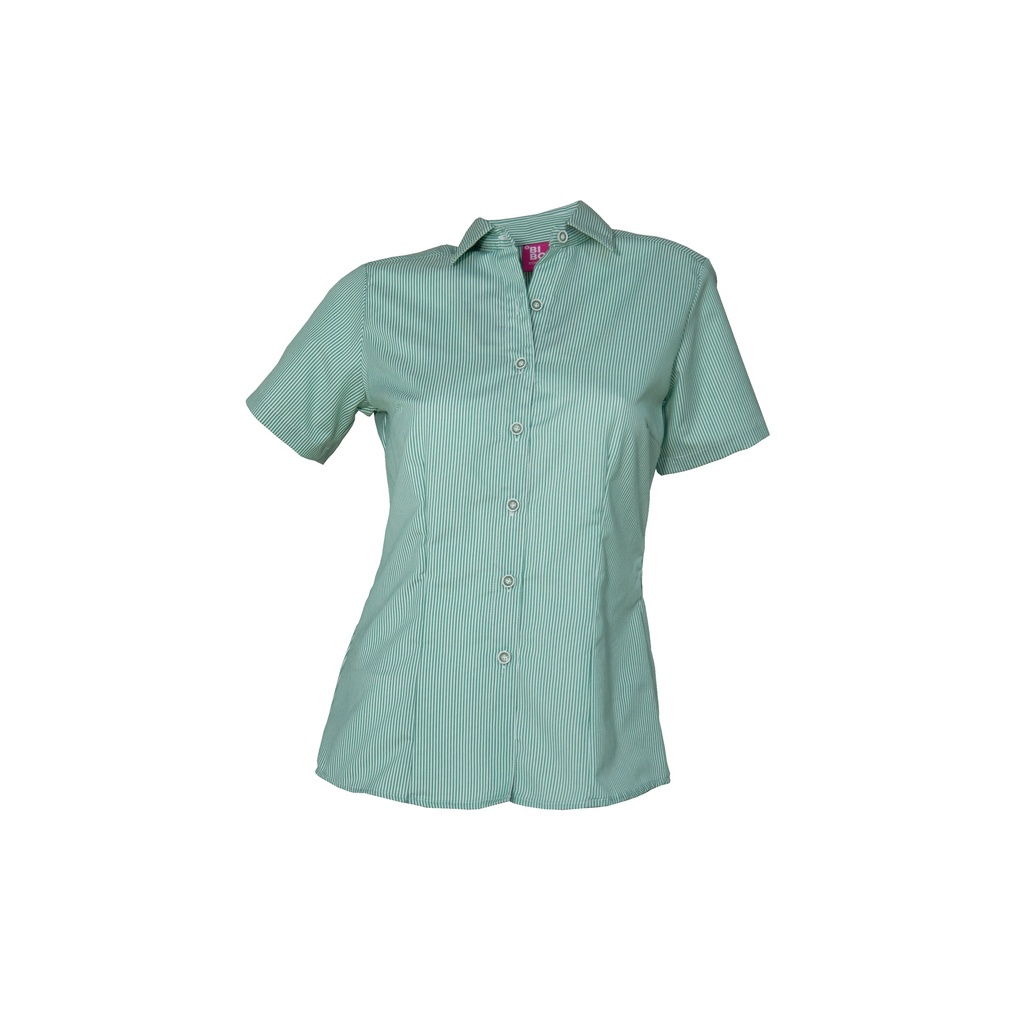 [T2131ACIEEECH] BLUSA MIL RAYAS MANGA CORTA (EXTRA EXTRA CHICA, CIELO)