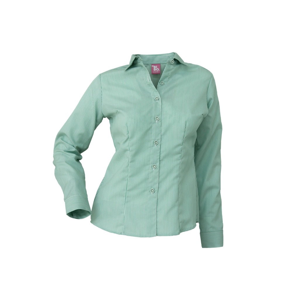 [T2132ACIEEECH] BLUSA MIL RAYAS MANGA LARGA (EXTRA EXTRA CHICA, CIELO)