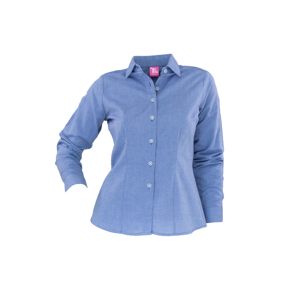 [T2052ABLAEECH] BLUSA OXFORD MANGA LARGA (EXTRA EXTRA CHICA, BLANCO)