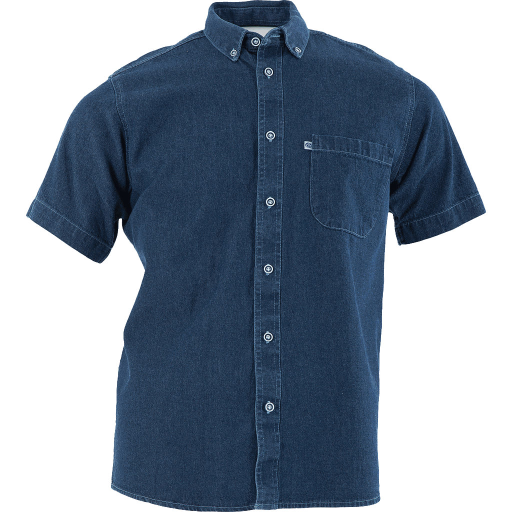 CAMISA MEZCLILLA MANGA CORTA